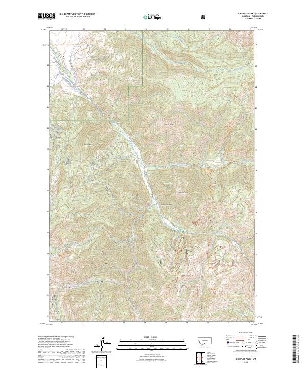 Knowles Peak 2024 topographic map thumbnail
