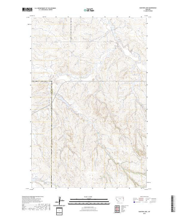 Kuester Lake topographic map thumbnail