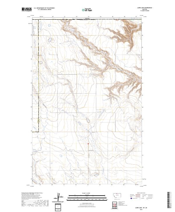 Laird Lake topographic map thumbnail