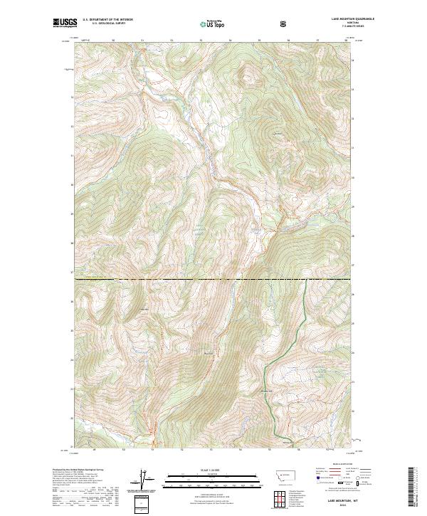 Lake Mountain topographic map thumbnail