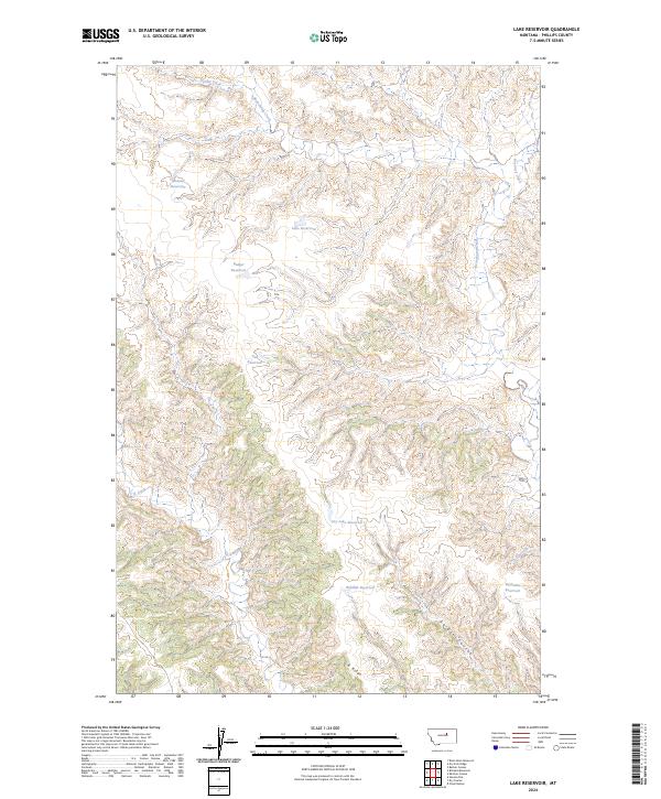 Lake Reservoir topographic map thumbnail