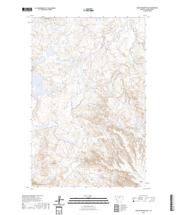 Lake Seventeen East topographic map thumbnail