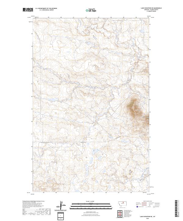 Lake Seventeen NE topographic map thumbnail
