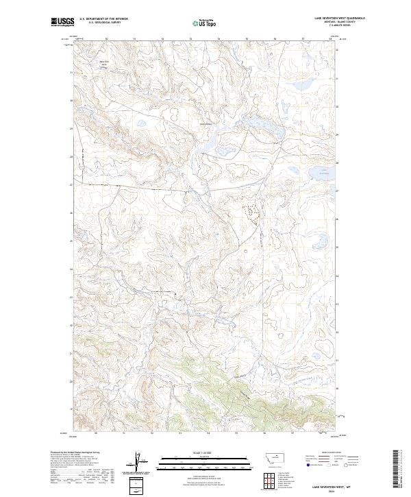 Lake Seventeen West topographic map thumbnail