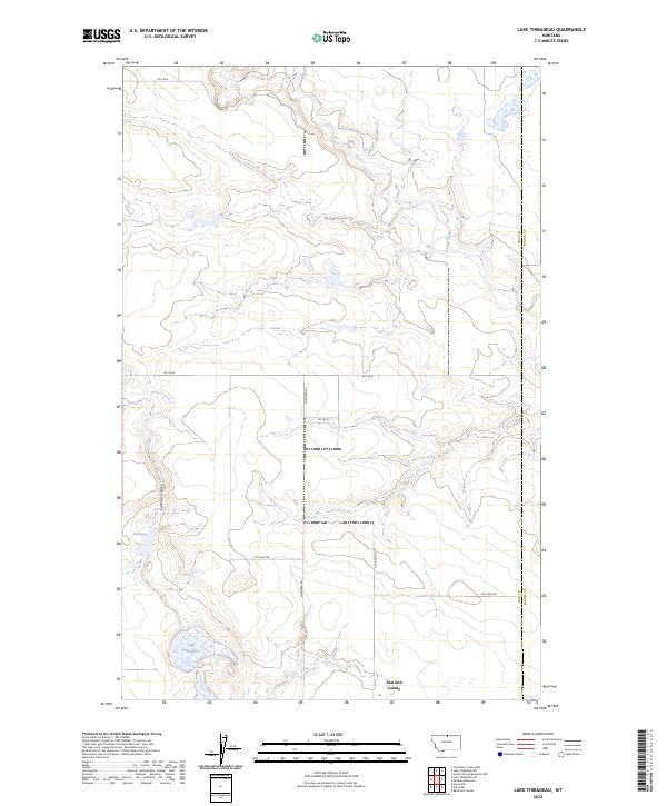 Lake Thibadeau topographic map thumbnail