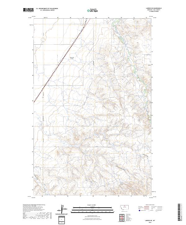 Laredo NE 2024 topographic map thumbnail