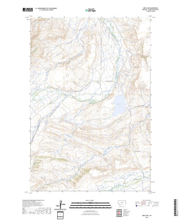 Lebo Lake topographic map thumbnail