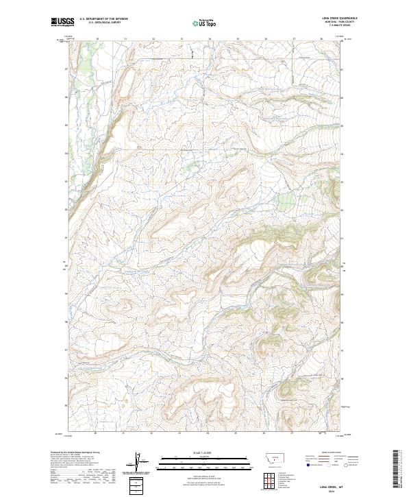 Lena Creek topographic map thumbnail