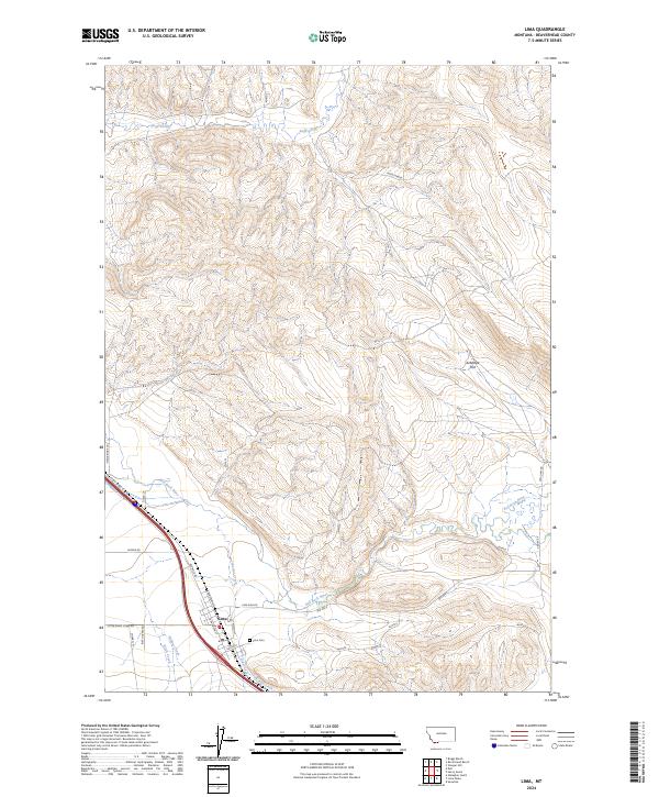 Lima 2024 topographic map thumbnail