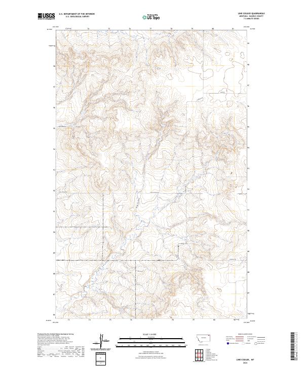 Line Coulee 2024 topographic map thumbnail