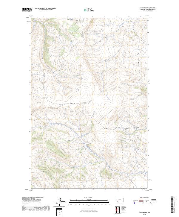 Lingshire NW topographic map thumbnail
