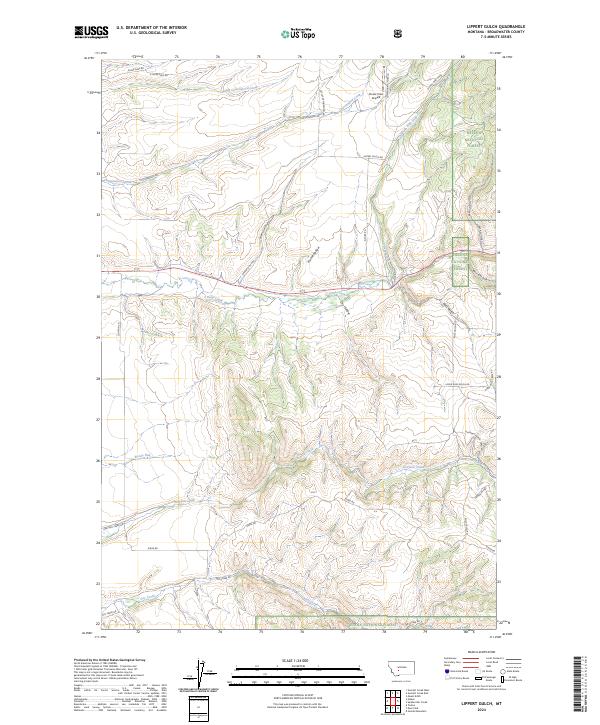 Lippert Gulch 2024 topographic map thumbnail