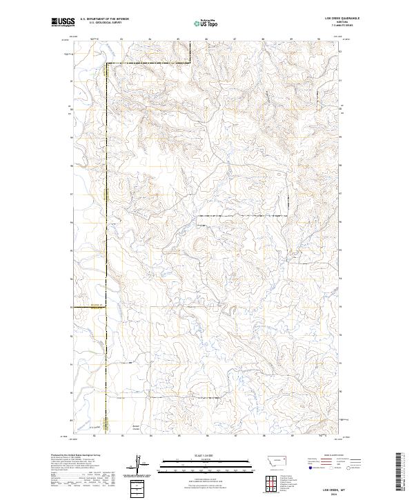 Lisk Creek topographic map thumbnail