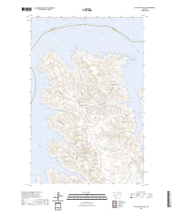 Little Buffalo Hill topographic map thumbnail