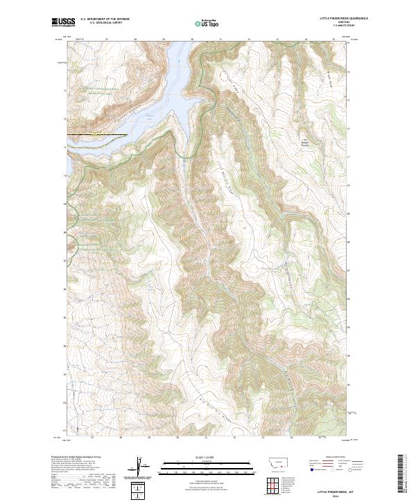 Little Finger Ridge topographic map thumbnail