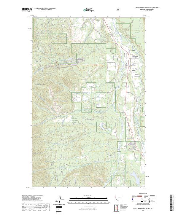Little Hoodoo Mountain topographic map thumbnail