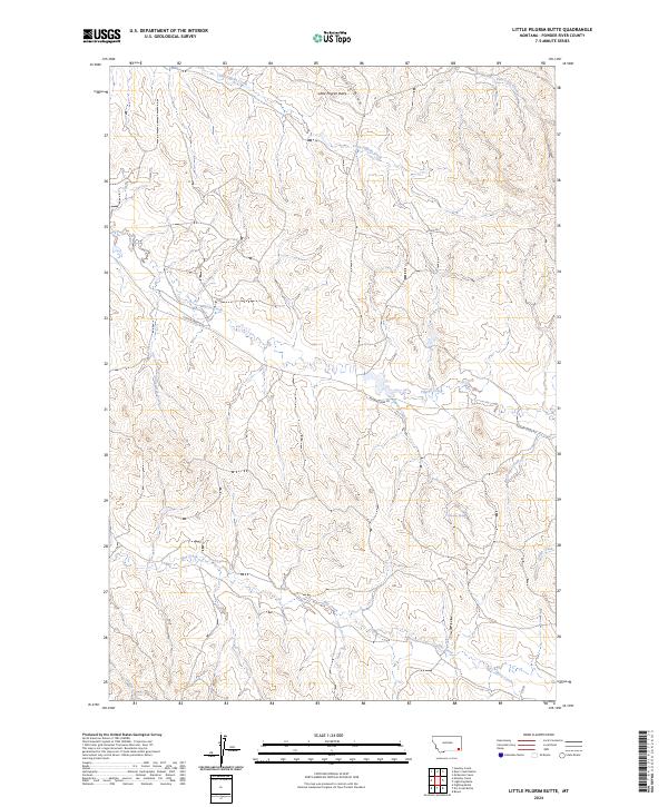 Little Pilgrim Butte topographic map thumbnail