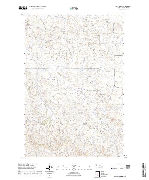 Little Pine Creek topographic map thumbnail