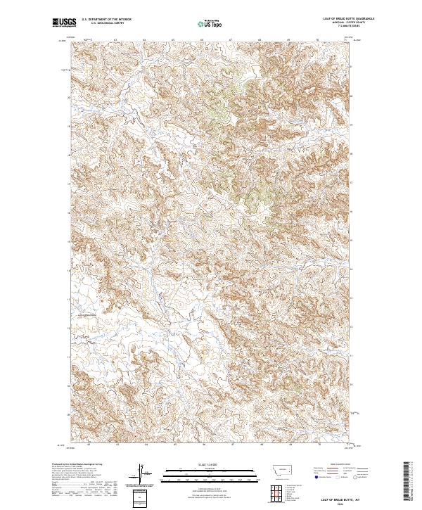 Loaf of Bread Butte topographic map thumbnail
