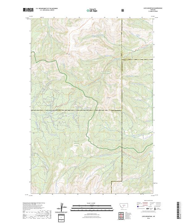 Loco Mountain 2024 topographic map thumbnail