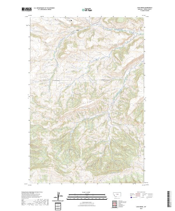 Loco Ridge topographic map thumbnail