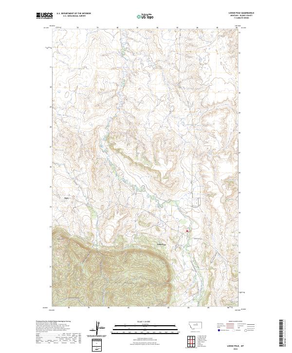 Lodge Pole 2024 topographic map thumbnail