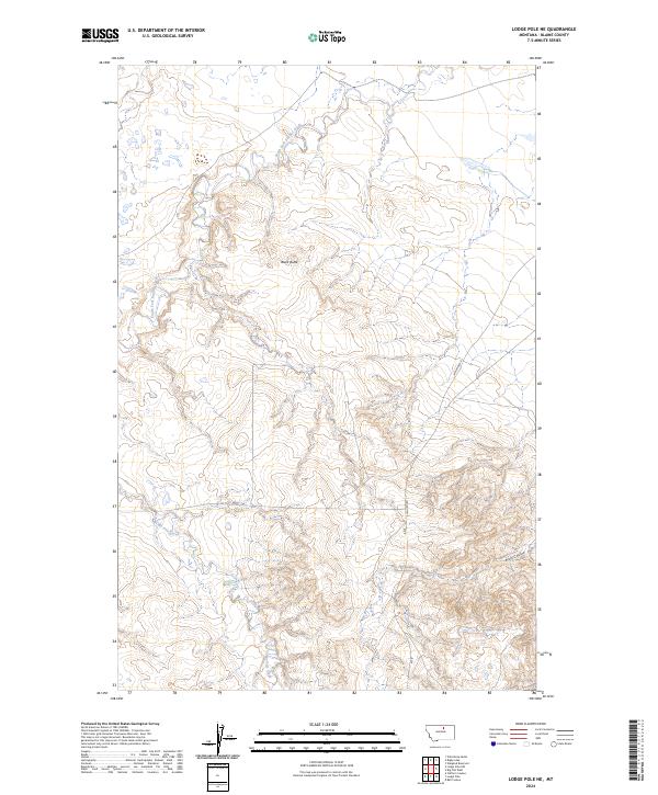 Lodge Pole NE topographic map thumbnail
