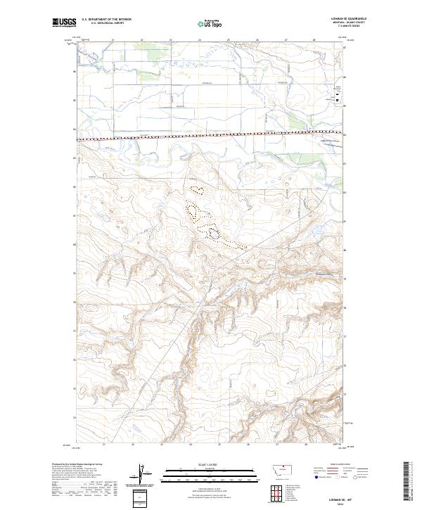 Lohman SE topographic map thumbnail
