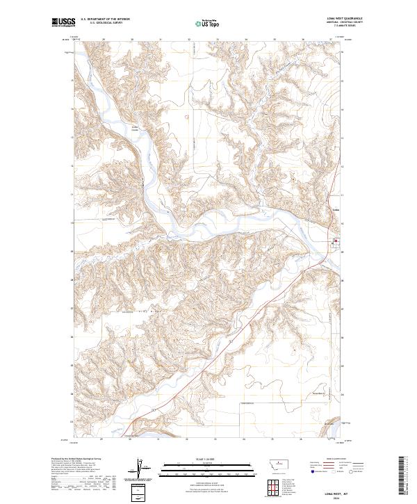 Loma West topographic map thumbnail