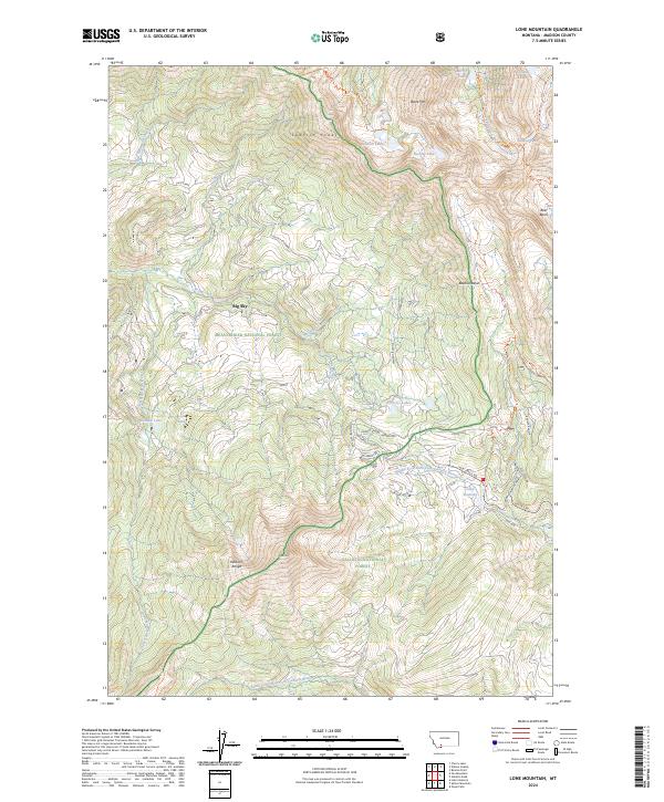 Lone Mountain 2024 topographic map thumbnail