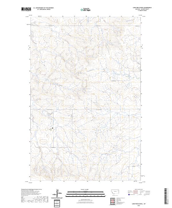 Lone Pine School 2024 topographic map thumbnail