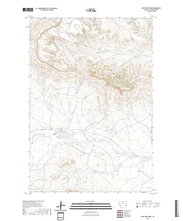 Lone Tree Creek topographic map thumbnail