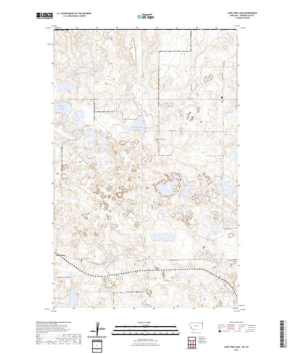 Lone Tree Lake topographic map thumbnail