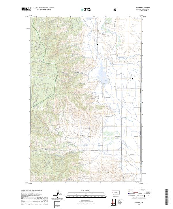 Lonepine 2024 topographic map thumbnail