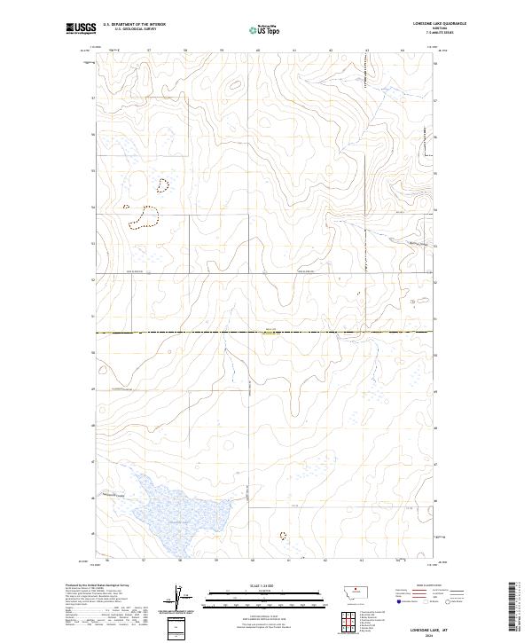 Lonesome Lake topographic map thumbnail