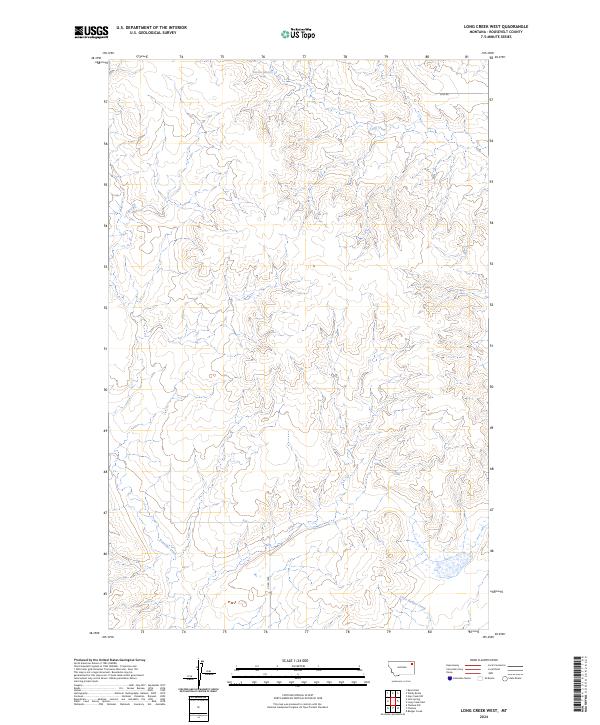 Long Creek West topographic map thumbnail