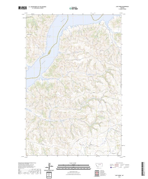 Lost Creek topographic map thumbnail