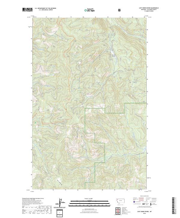 Lost Creek Divide 2024 topographic map thumbnail
