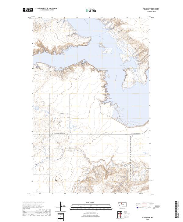 Lothair SW topographic map thumbnail