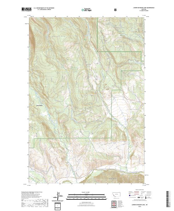 Lower Seymour Lake topographic map thumbnail