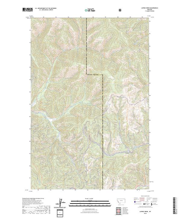 Lupine Creek topographic map thumbnail