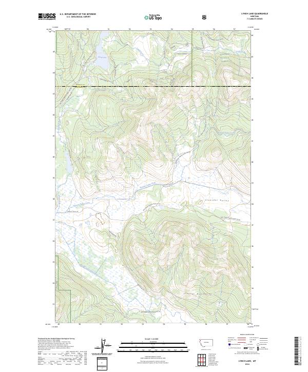 Lynch Lake topographic map thumbnail