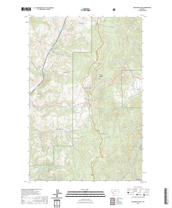 MacDonald Pass 2024 topographic map thumbnail
