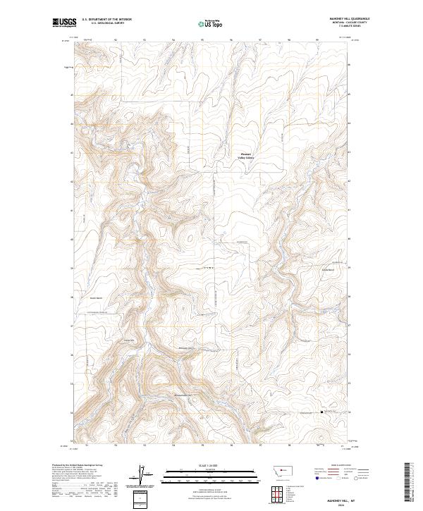 Mahoney Hill topographic map thumbnail