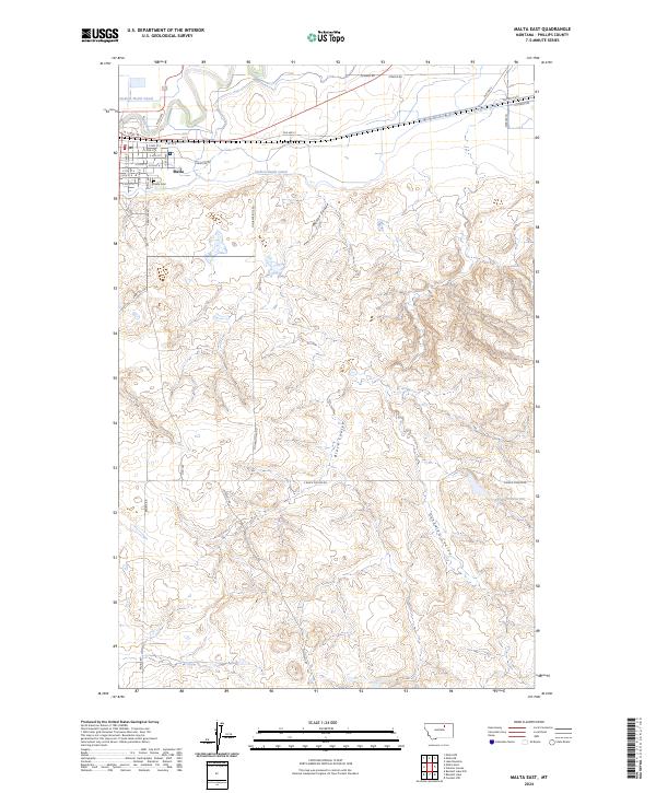 Malta East topographic map thumbnail