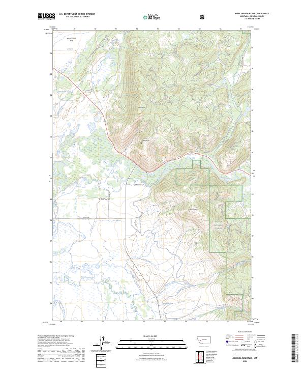 Marcum Mountain topographic map thumbnail