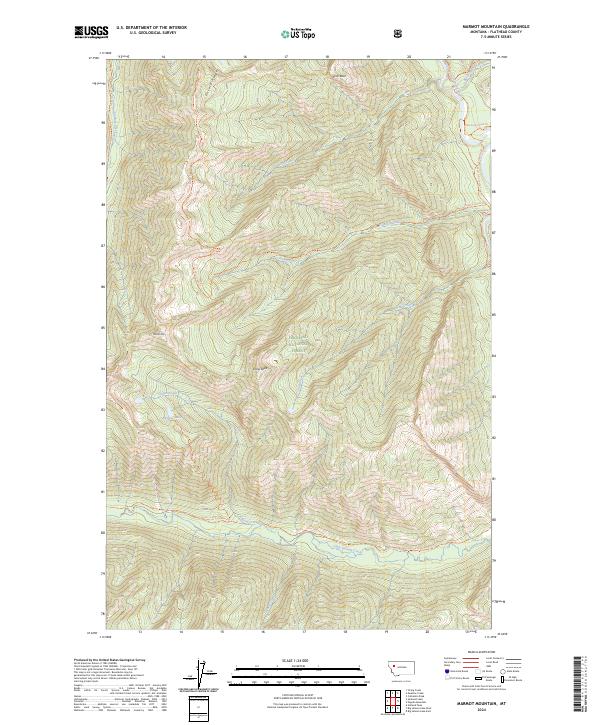 Marmot Mountain topographic map thumbnail