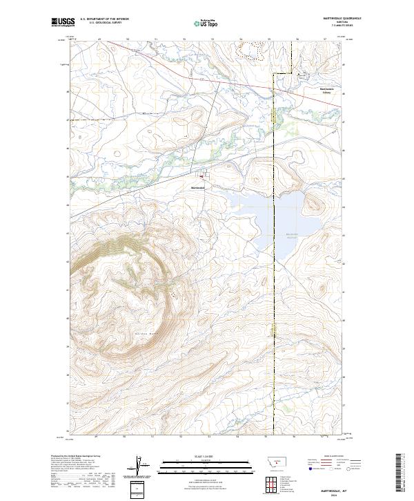 Martinsdale topographic map thumbnail