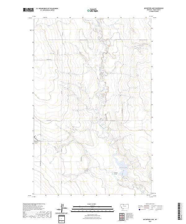 McCarters Lake topographic map thumbnail