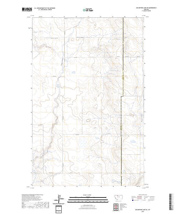 McCarters Lake SE topographic map thumbnail